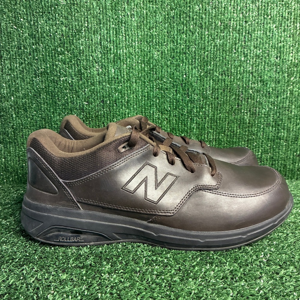 New Balance 813 Leather Rollbar Walking Athletic Shoes Brown Mens 10.5 4E X-Wide